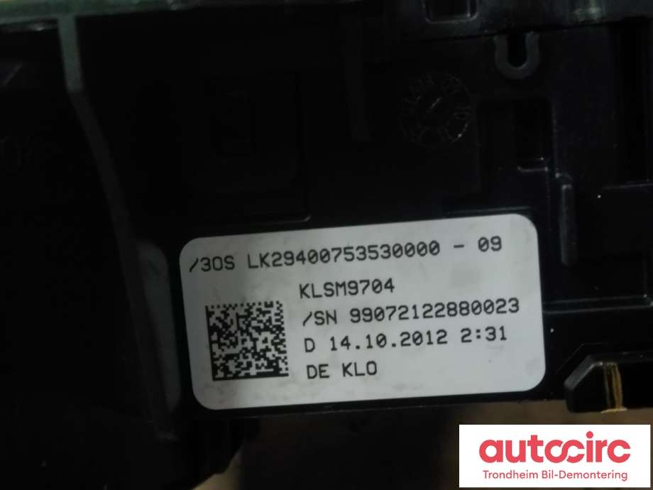 Bryter combi til Porsche 911 2012-2019 (991) (991) (KUN BRYTERE|97061304301|970613043011E0|970 613 043 01 1E0| 970 613 043 01)