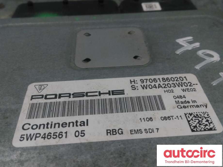 Styreenhet motor til Porsche Panamera 2009-2017 (Type I) (970) (970) (CONTINENTAL|97061860201|970 618 602 01|5WP46561)