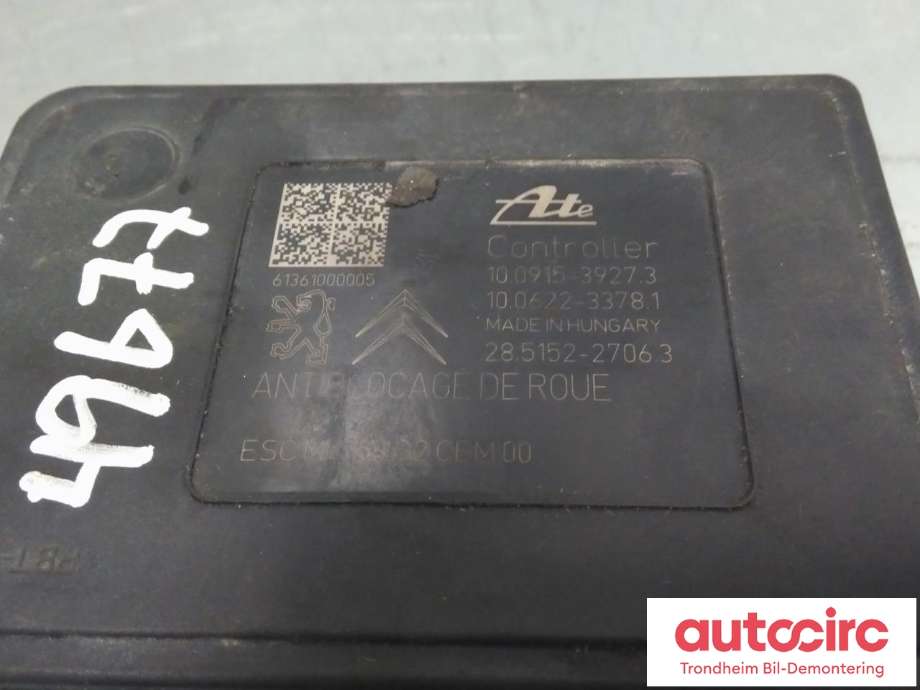 ABS sentral til Peugeot 2008 2013-2019 (Type I)  (ATE|1610560680|1611747080|)