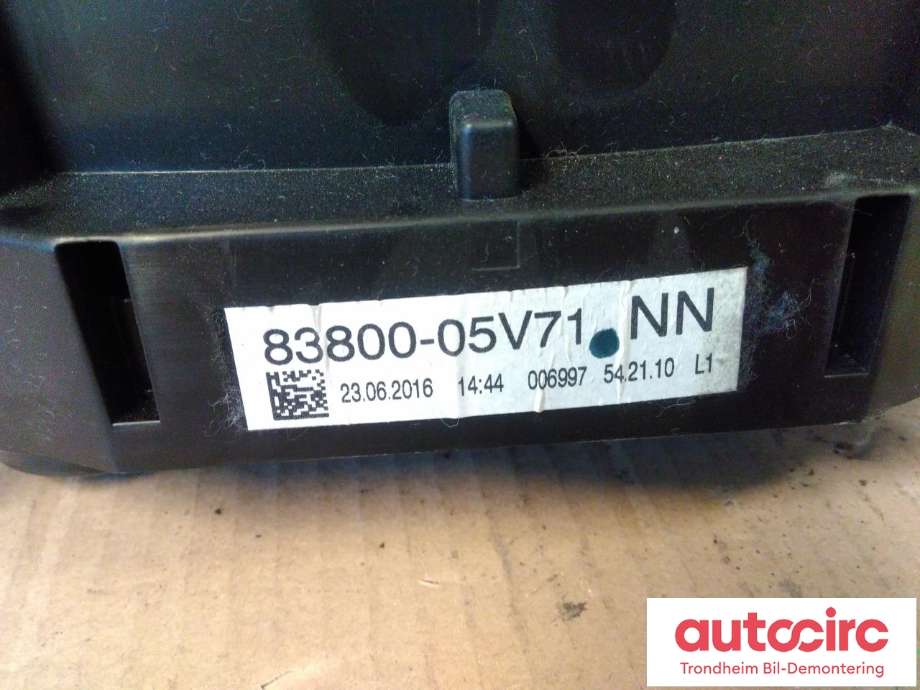 Instrumentpanel til Toyota Avensis 2015-2019 (Type III, Fase 2) (VDO|83800-05V71|8380005V71|A2C91684400)