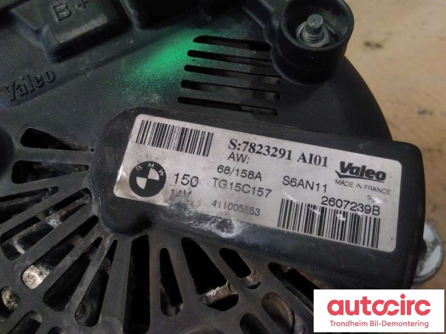 Dynamo diesel til Mini One/Cooper 2007-2014 (R55-57) (R55-57) (VALEO|7823291|12317823291|12317823292| 12 31 7 823 291| 12 31 7 823 292| TG15C157)