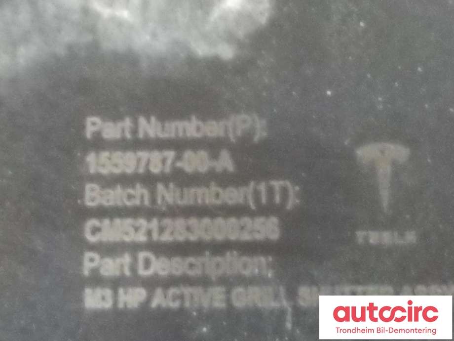 Radiator (automat gir) til Tesla Model 3 2018-2023 (Fase 1) (..|1559787-00-A|)