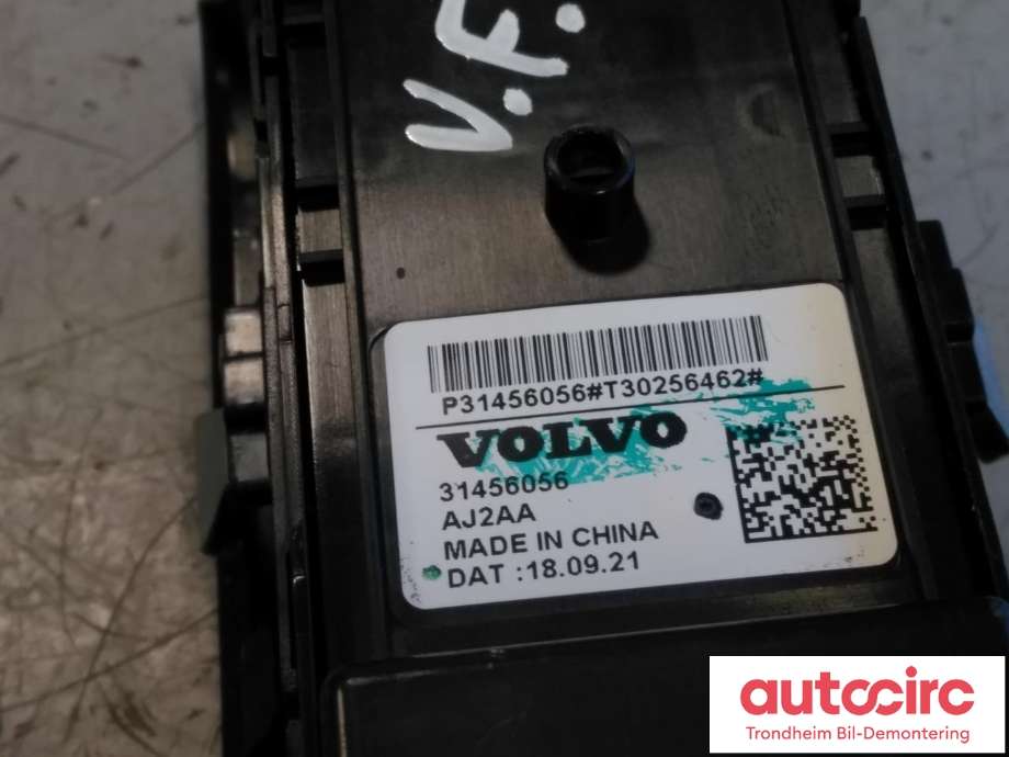 Bryter ruteheis førerdørspanel til Volvo XC40 2018-2024  (..|31456056|P31456056|)
