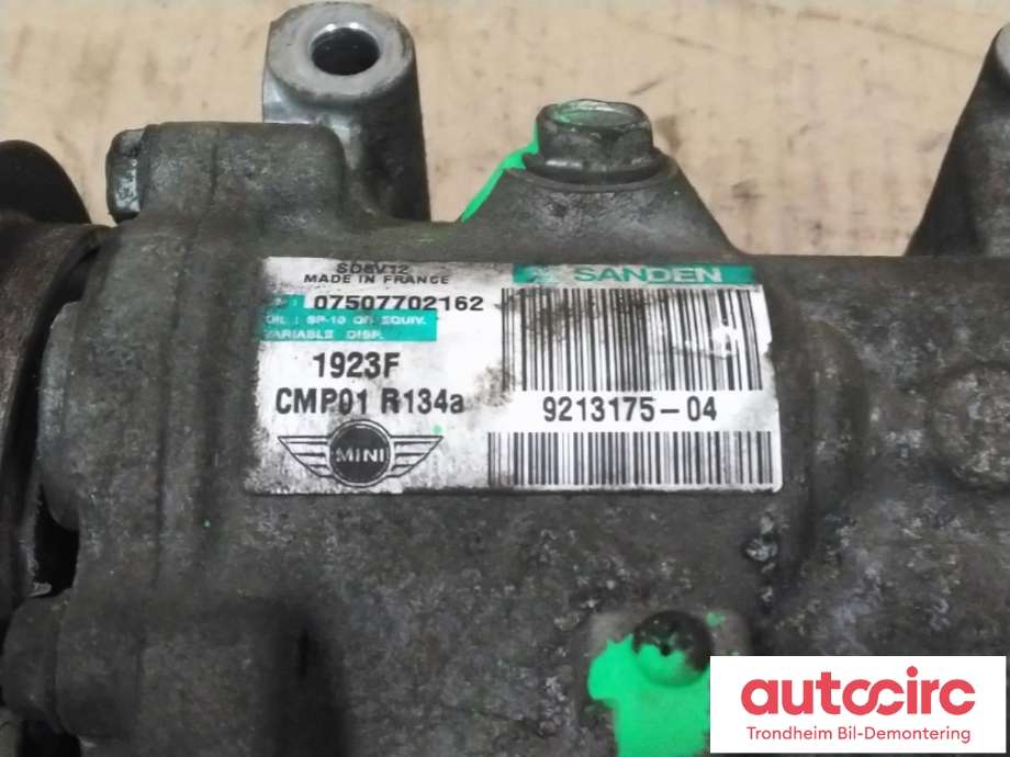 Aircondition kompressor til Mini One/Cooper 2007-2014 (R55-57) (R55-57) (..|9213175|64529213175|)