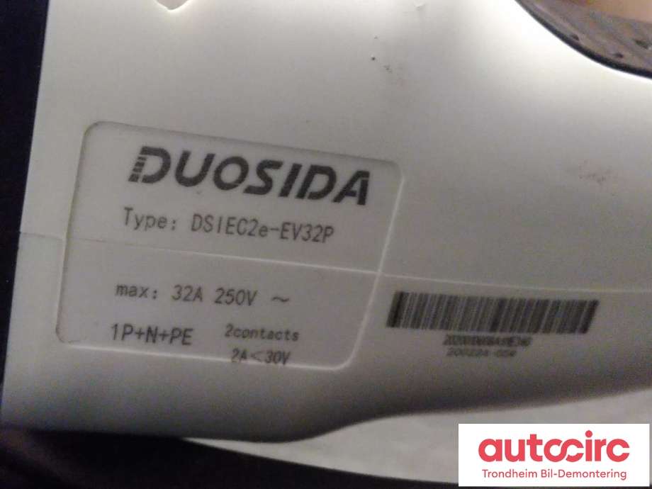 Batterilader kabel til MG ZS EV 2019-2021 (Type I, Fase 1)  (DUOSIDA|DS1EC2E-EV32P|)
