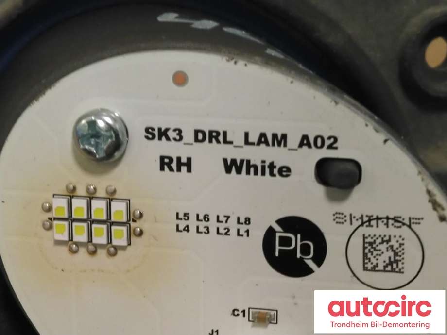 Styreenhet LED til Kia e-Soul 2019-->> (Type III)  (LED MODULE HØYRE|190510077|SK3_DRL_LAM_A02|)