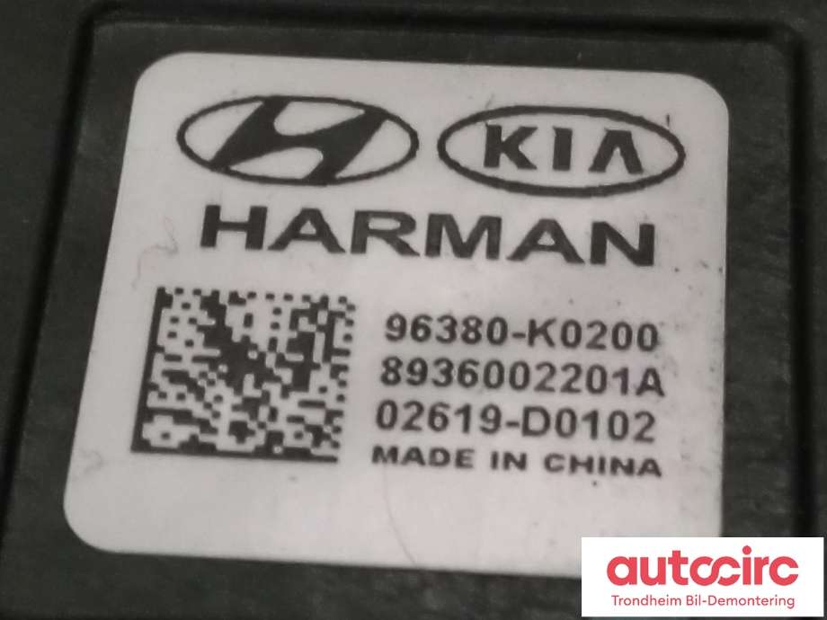 Bilstereo høyttaler til Kia e-Soul 2019-->> (Type III)  (HARMAN|96380-K0200|96380K0200|)