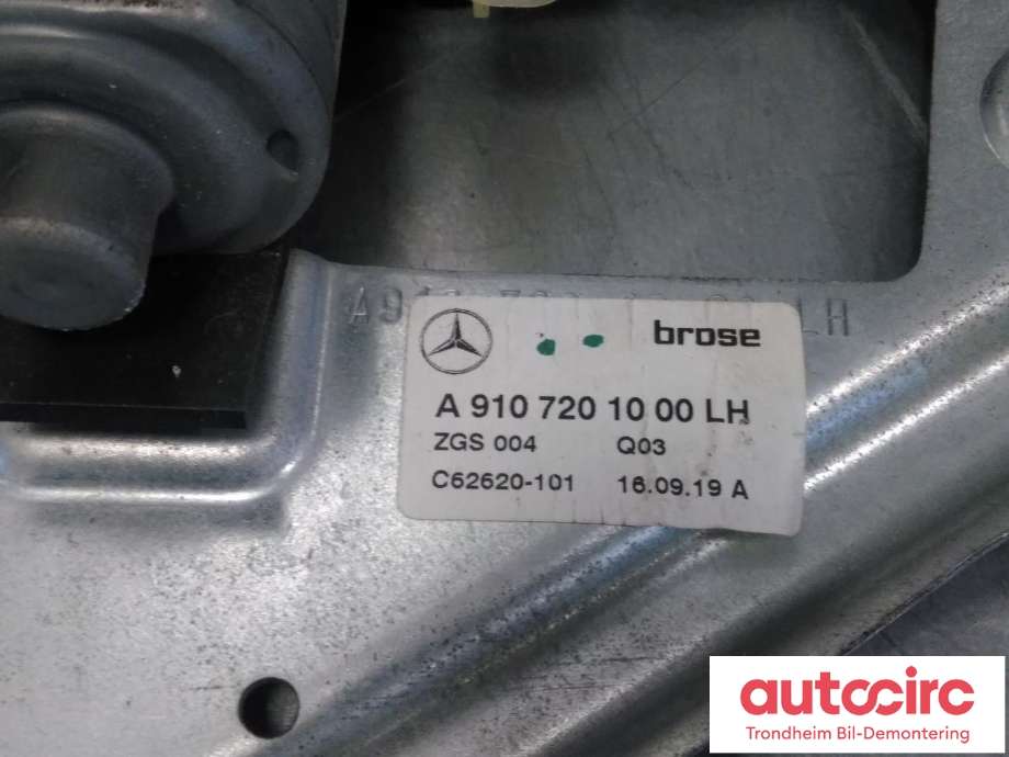 Ruteheis venstre foran til Mercedes Sprinter 2018-->> (907/910) (907/910) (BROSE|A9107201000|)