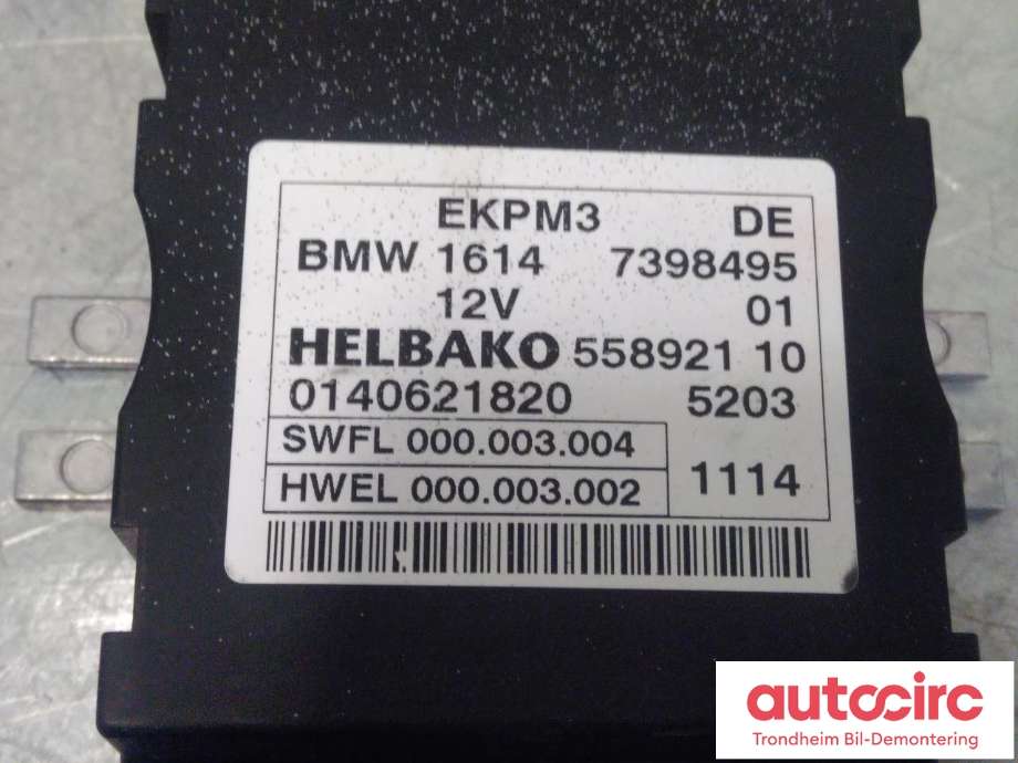 Styreenhet drivstoffpumpe til BMW M5 2011-2017 (F10) (F10) (HELBAKO|7398495|16147398495|16147411595)