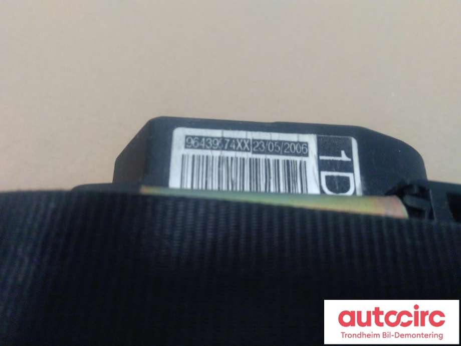 Sikkerhetsbelte foran høyre til Peugeot 407 2004-2010  (AUTOLIV|8974HH|96439574XX|)