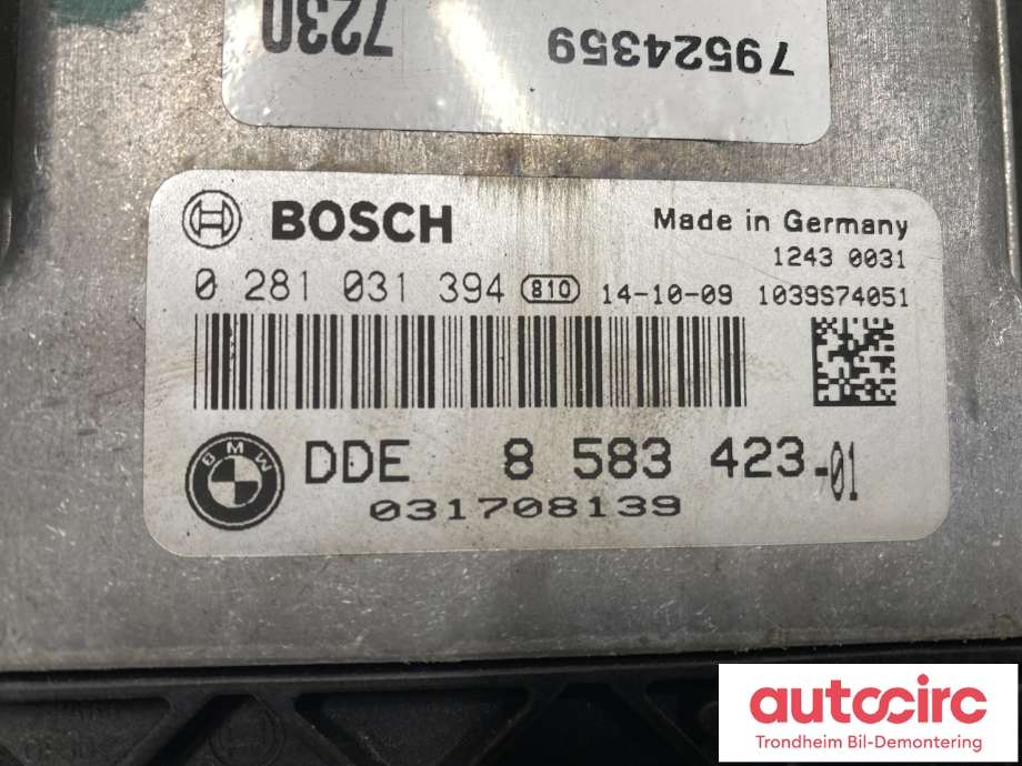 Styreenhet motor til Mini Countryman 2010-2016 (R60) (R60) (BOSCH|13618583423|8 583 423|0 281 031 394)