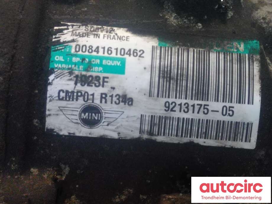 Aircondition kompressor til Mini Countryman 2010-2016 (R60) (R60) (SANDEN|9213175|64529213175|)