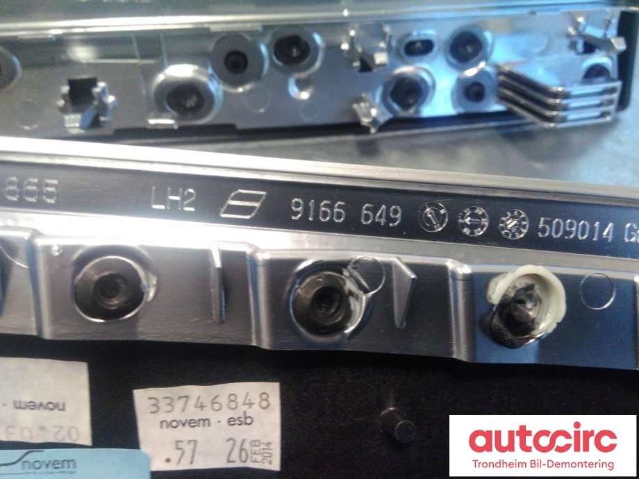 Dashbord friskluftdyse midtkonsoll til BMW M5 2011-2017 (F10) (F10) (LISTER|9166649|9166644|51458051335| 51458051331| 51418051327| 51418051328| 51428051329|)
