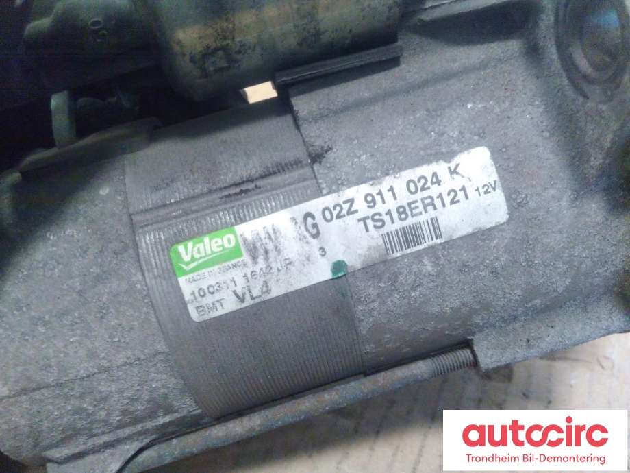 Starter diesel til VW Caddy 2010-2015 (Type III, Fase 2)  (VALEO|02Z911024K|TS18ER121|)