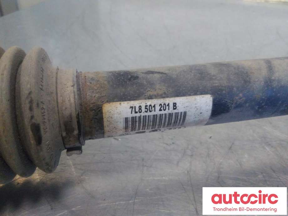 Drivaksel venstre bak, diesel/automat til Audi Q7 2010-2015 (Type I, Fase 2)  (..|7L8501201B|)