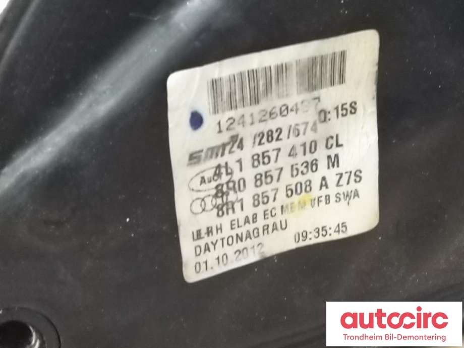 Speil høyre til Audi Q7 2010-2015 (Type I, Fase 2)  (..|4L1857410CL|4L1 857 410 CL|)