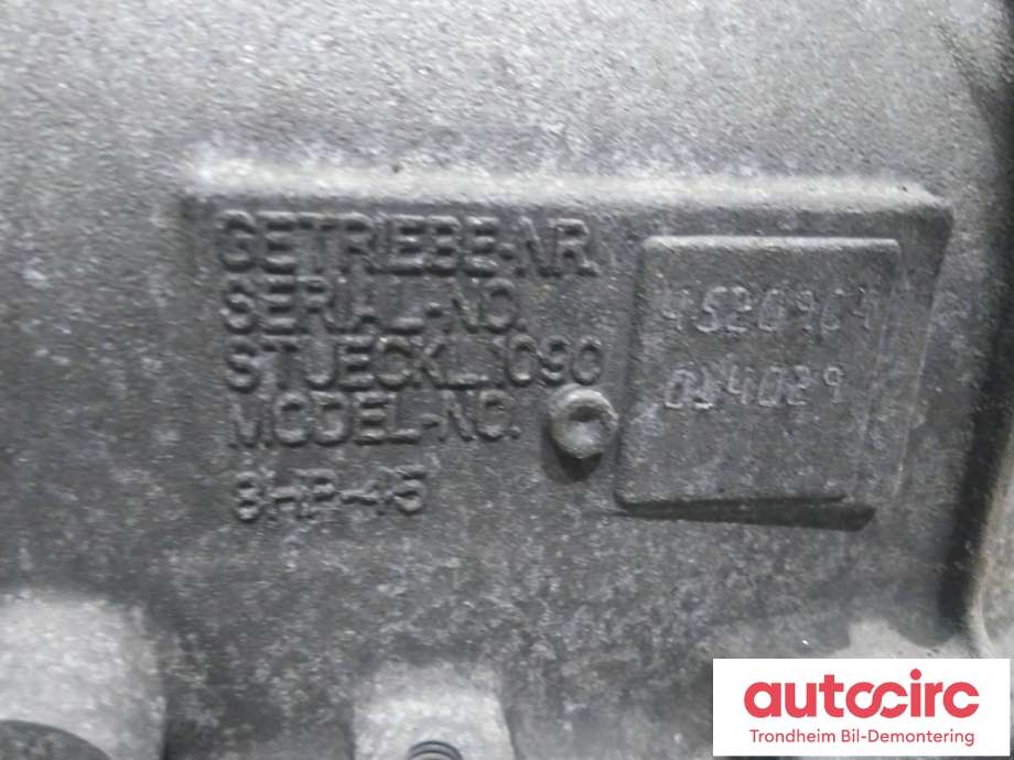 Girkasse automat til BMW 5-Serie 2010-2017 (F10/F11) (F10/F11) (ZF|24 00 7 642 297|7642297|8HP45)