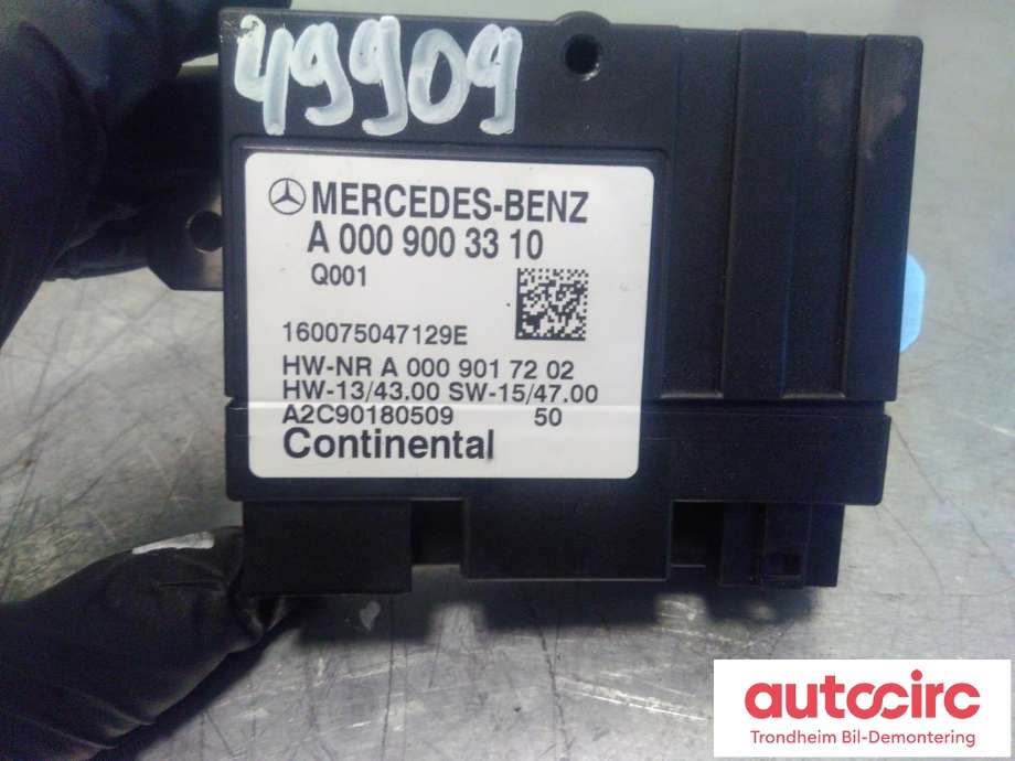Styreenhet drivstoffpumpe til Mercedes E-Klasse 2016-2023 (W213) (W213) (CONTINENTAL|A0009003310|A0009006612|A0009002414)