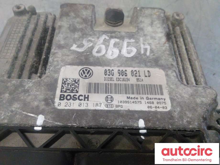 Styreenhet motor til Škoda Octavia 2005-2008 (Type II, Fase 1) (BOSCH|03G906021LD|0281013187|)