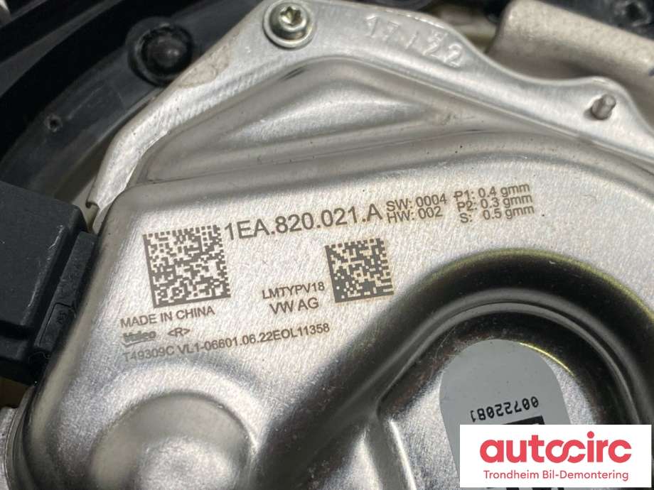 Varmeapparat motor til VW ID.4 2020-->> (VALEO|1EA820021A|1EA820021B|)