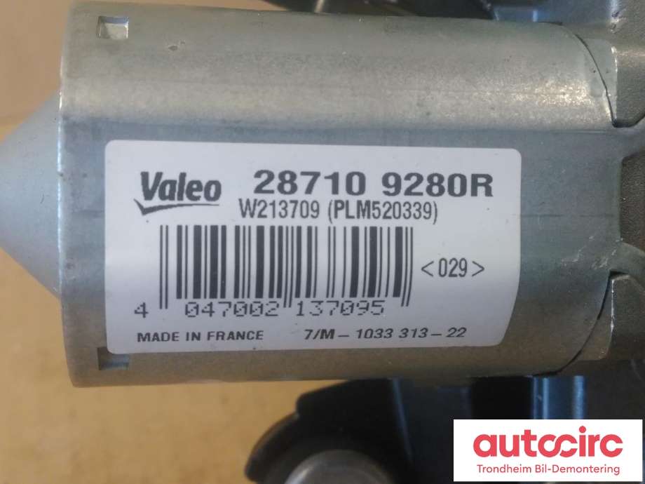 Viskermotor bakrute til Mercedes Citan 2021-->> (W420) (W420) (VALEO|287109280R|A4208203300|A 420 820 33 00| W213709)