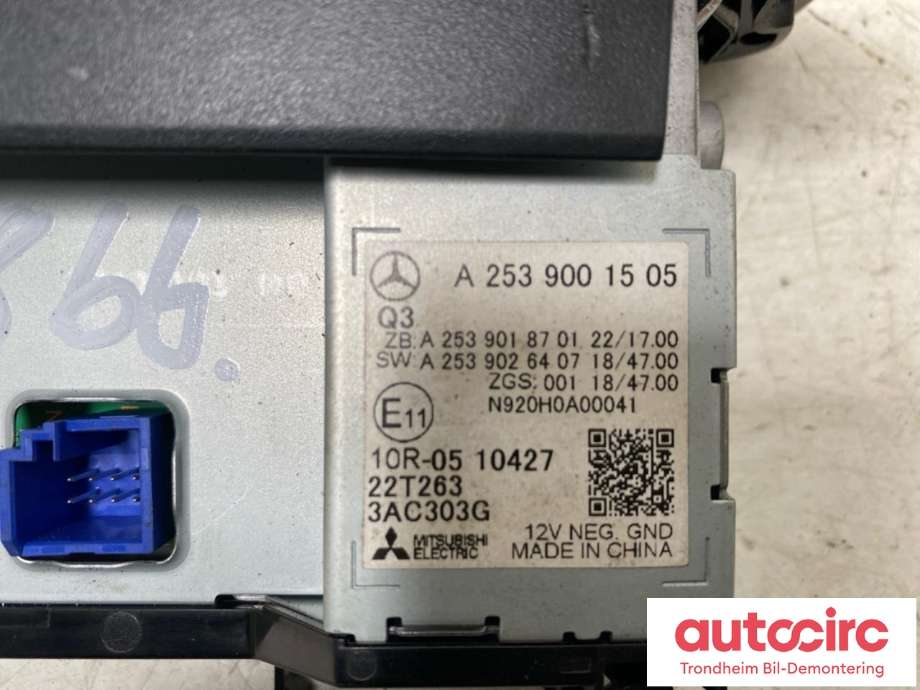 Bilstereo navigasjon skjerm til Mercedes Citan 2021-->> (W420) (W420) (..|A2539001505|)