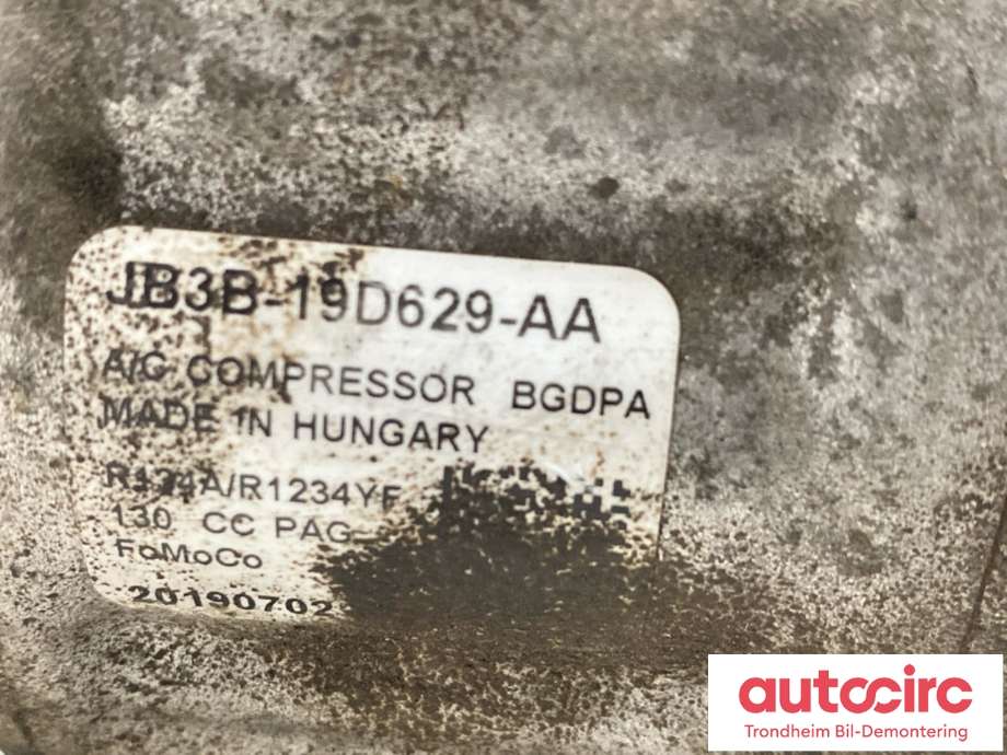 Aircondition kompressor til Ford Ranger / Ranger Raptor 2015-2022  (2215815|JB3B19D629AA|)
