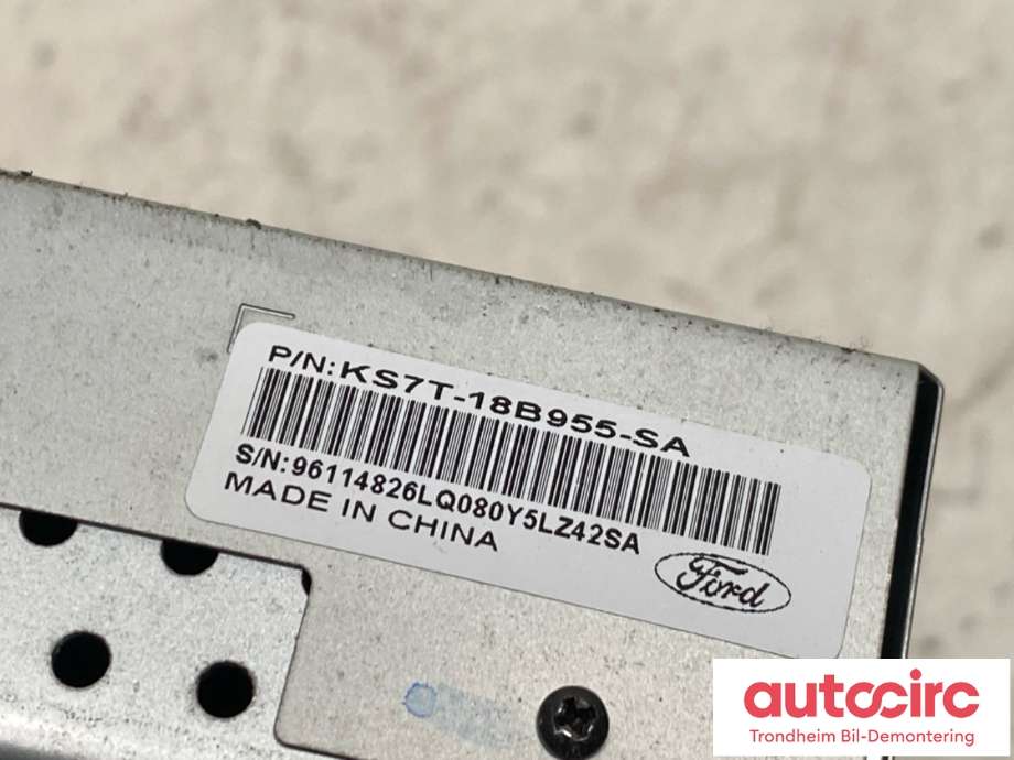 Bilstereo navigasjon skjerm til Ford Ranger / Ranger Raptor 2015-2022  (2433318|JB3T14G370MGF|)