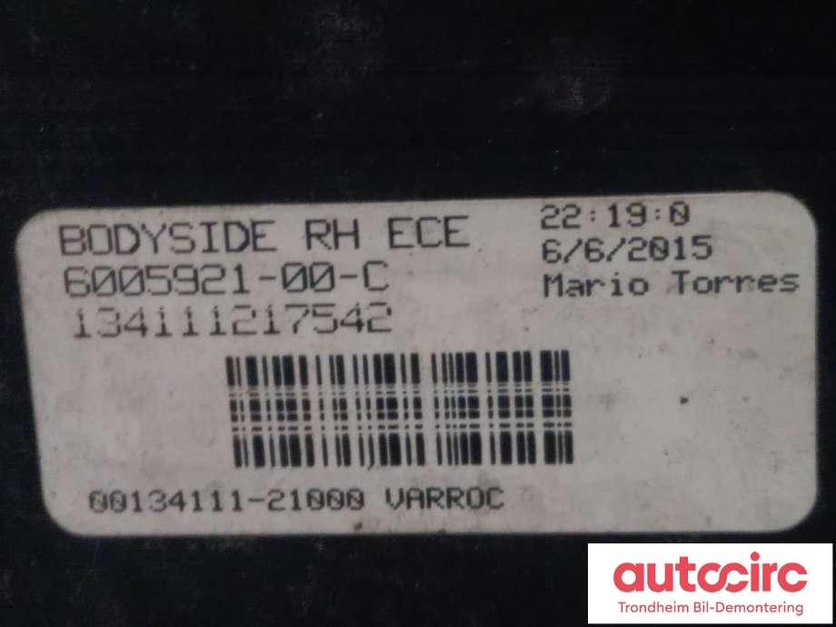 Baklykt høyre ytre til Tesla Model S 2013-2016 (Fase 1)  (..|6005921-00-C|6005921-00-B|)