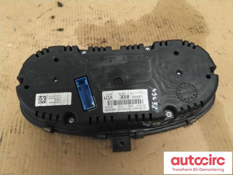 Instrumentpanel til Škoda Fabia 2010-2014 (Type II, Fase 2)  (VDO|5J0920810E|5J0 920 810 E|A2C53356348)