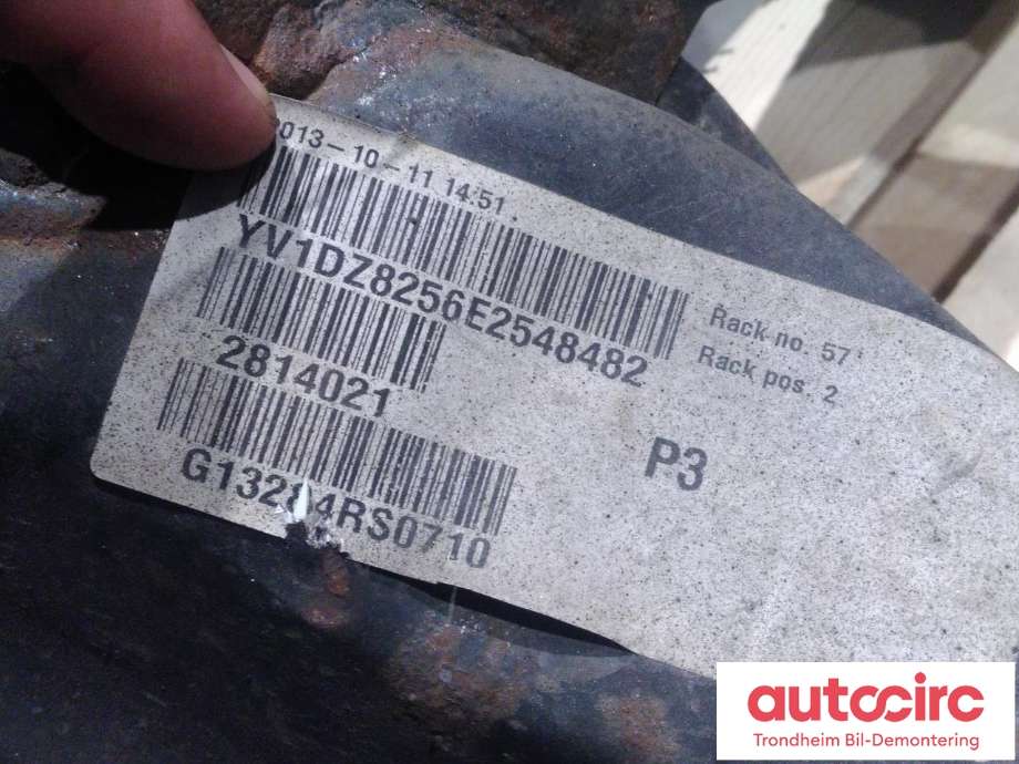 Travers bak til Volvo XC60 2014-2017 (Type I, Fase 2)  (..|31476647|)