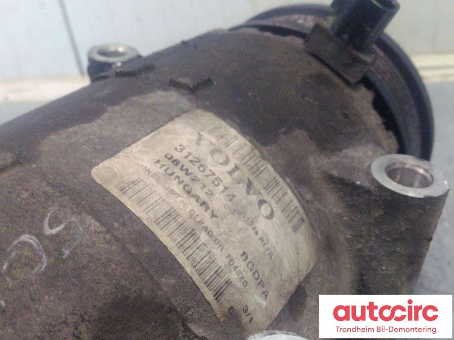 Aircondition kompressor til Volvo S80 2006-2013 (Type II, Fase 1)  (..|36002900|31267514|)