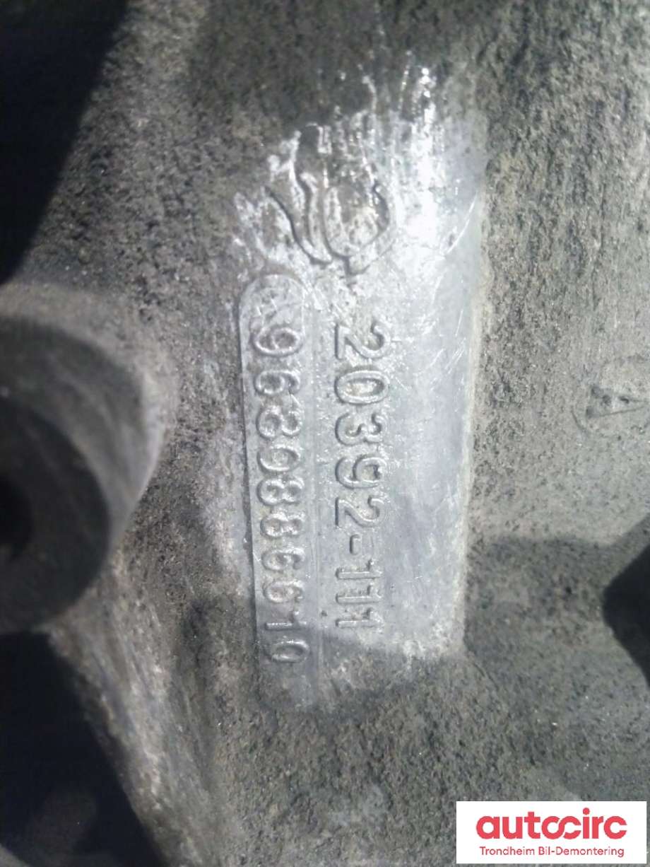 Girkasse manuell til Peugeot 308 2007-2011 (Type I, Fase 1)  (PSA|2222YC|223168|9680886610)