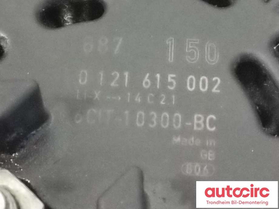 Dynamo diesel til Ford Transit 2006-2013 (BOSCH|6CIT-10300-BC|REAC1T-10300-BB|2073237| 0121615002)