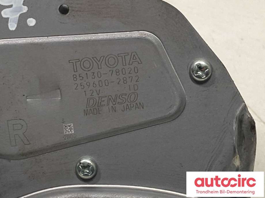 Viskermotor bakrute til Lexus NX 2014-2021 (Type I) (AZ10) (AZ10) (DENSO|8513078020|259600-2872|)