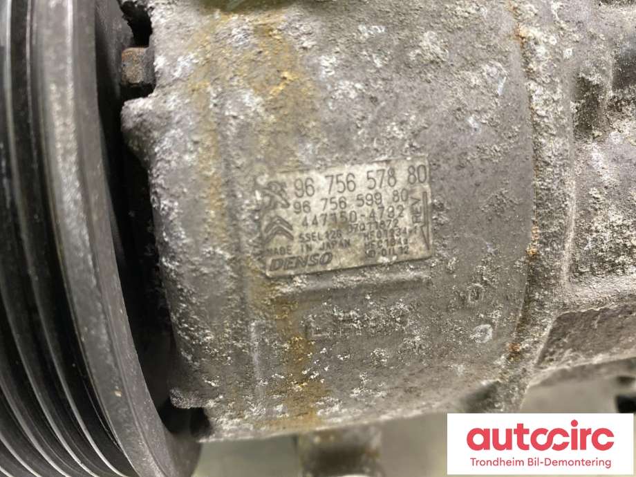 Aircondition kompressor til Citroën C4, Picasso 2013-2018 (Type II)  (DENSO|9675657880|9675659980|1609553180| 96 756 599 80| 16 095 531 80| 96 756 578 80)