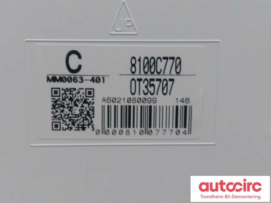 Instrumentpanel til Mitsubishi L200 2019-->> (Type V, Fase 2)  (..|8100C770|)