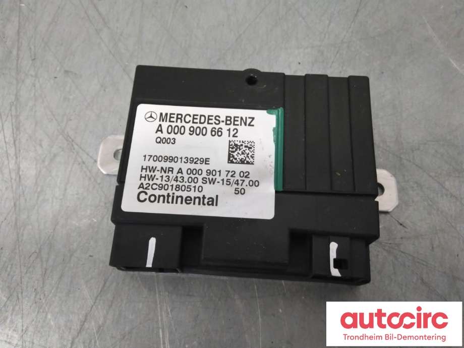 Styreenhet drivstoffpumpe til Mercedes E-Klasse 2016-2023 (W213) (W213) (CONTINENTAL|A0009006612|A0009002414|)