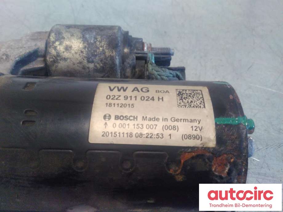 Starter diesel til VW Caddy 2015-2020 (Type III, Fase 3)  (BOSCH|02Z911024H|0001153007|)