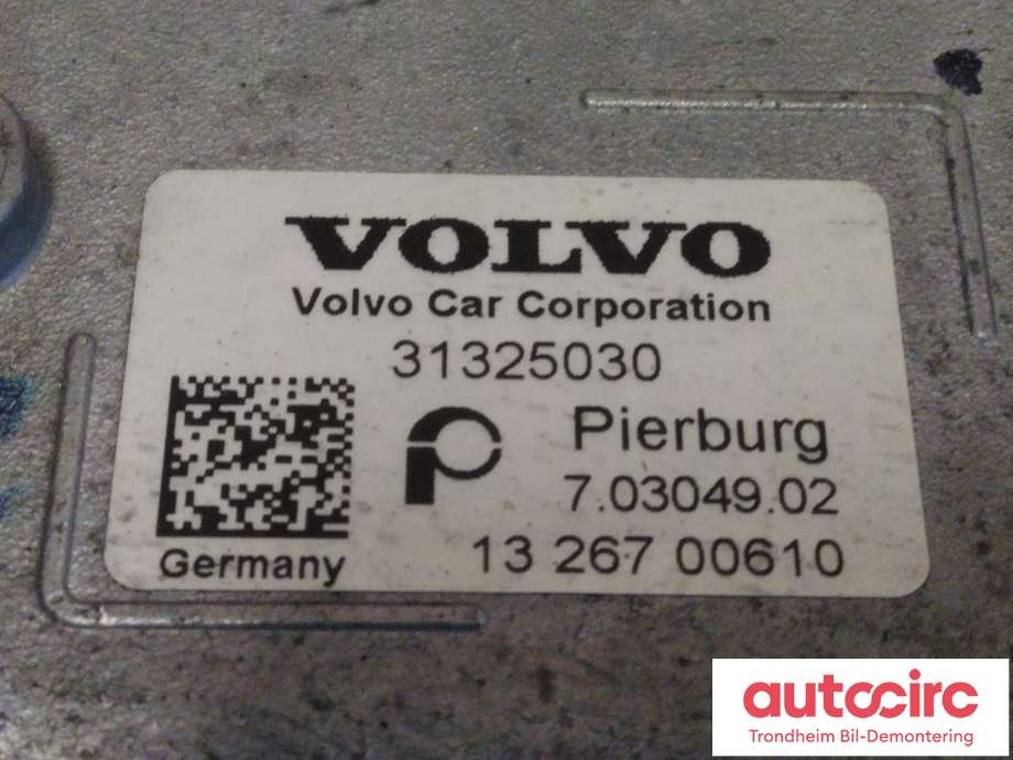 EGR-kjøler til Volvo XC60 2014-2017 (Type I, Fase 2)  (PIERBURG|31325030|30757778|)