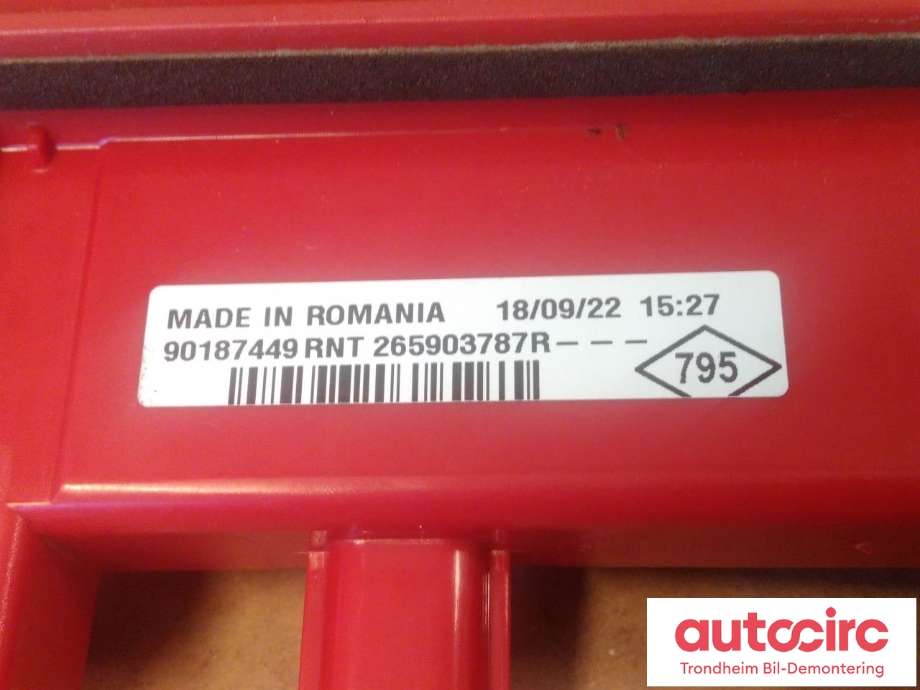 Baklykt bremselys bakrute til Mercedes Citan 2021-->> (W420) (W420) (VALEO|265903787R|A4209062000|A 420 906 20 00| 90187449)