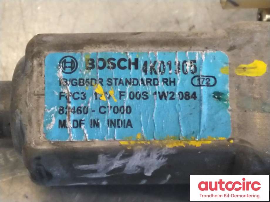 Ruteheis, kun motor, høyre foran til Hyundai i20 2015-2020 (Type II)  (BOSCH|82460-C7000|82460C7000|F00S1W2084)