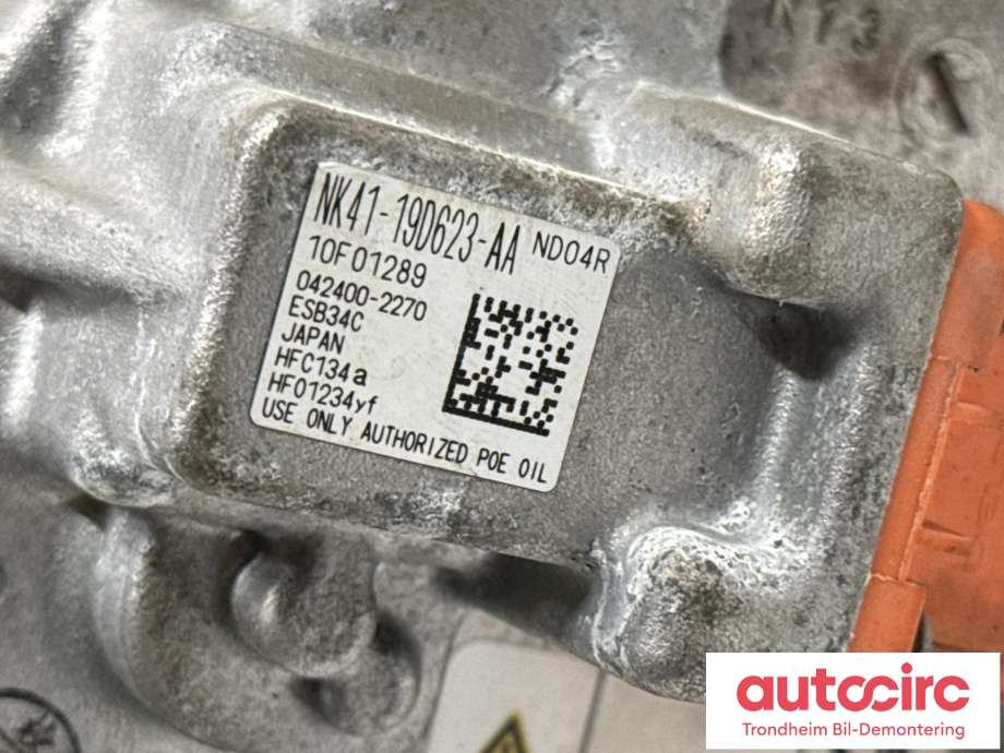 Aircondition kompressor elbil til Ford E-Transit 2022-->> (FOMOCO|2574209|NK41-19D623-AA|)