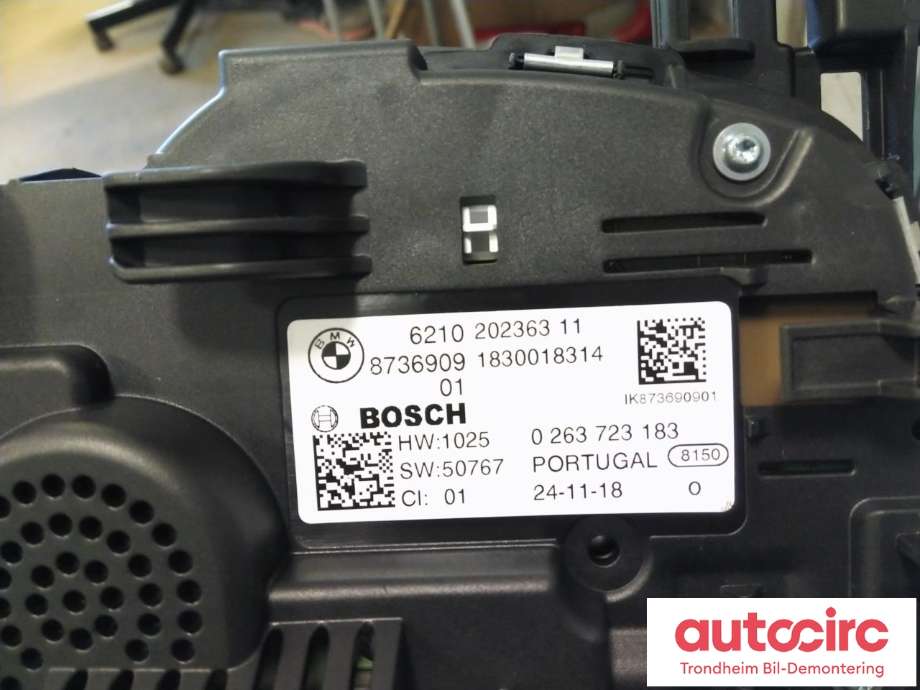 Instrumentpanel til BMW 5-Serie 2017-->> (G30/G31) (G30/G31) (BOSCH|8736909|62102023263|62109442428)
