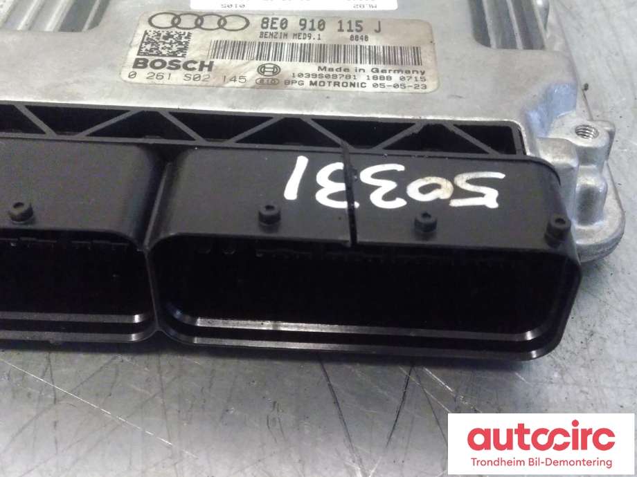 Styreenhet motor til Audi A4 2004-2008 (Type III) (B7) (B7) (BOSCH|8E0910115J|8E0990990|0261S02145)