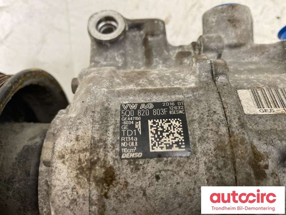 Aircondition kompressor til Škoda Superb 2015-->> (Type III)  (DENSO|5Q0820803F|GE447150-6034|5Q0820803K)