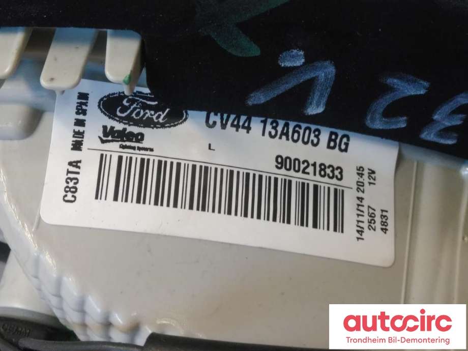 Baklykt venstre indre til Ford Kuga 2013-2019  (VALEO|CV44-13A603-BG|1938132|90021833)