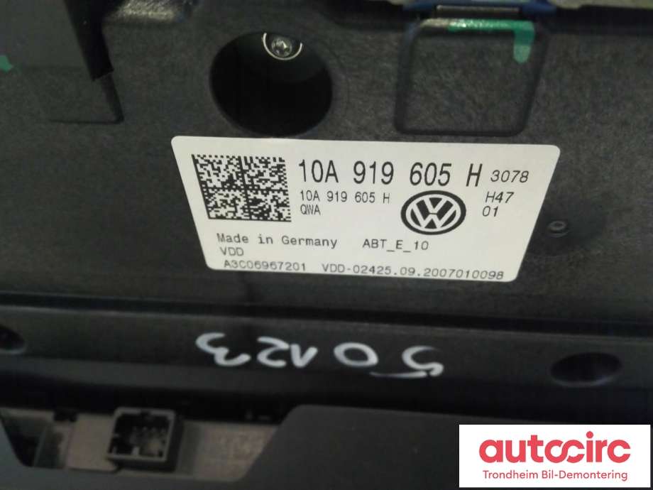 Bilstereo navigasjon skjerm til VW ID.3 2020-->>  (..|10A919605H|10A919605M|)