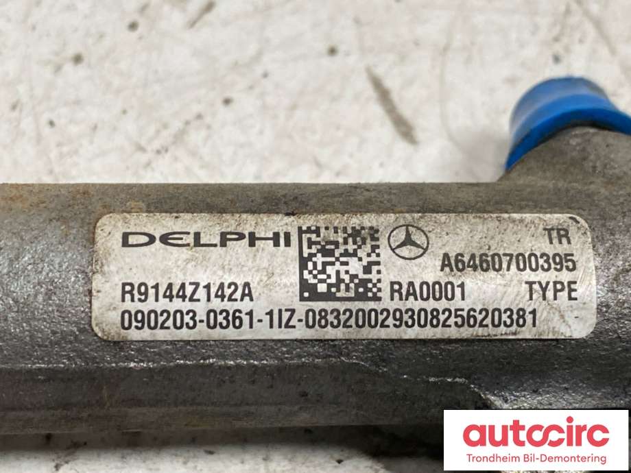 Dyseskinne (fuelrail) til Mercedes C-Klasse 2007-2011 (Fase 1) (W204) (W204) (DELPHI|A6460700395|)