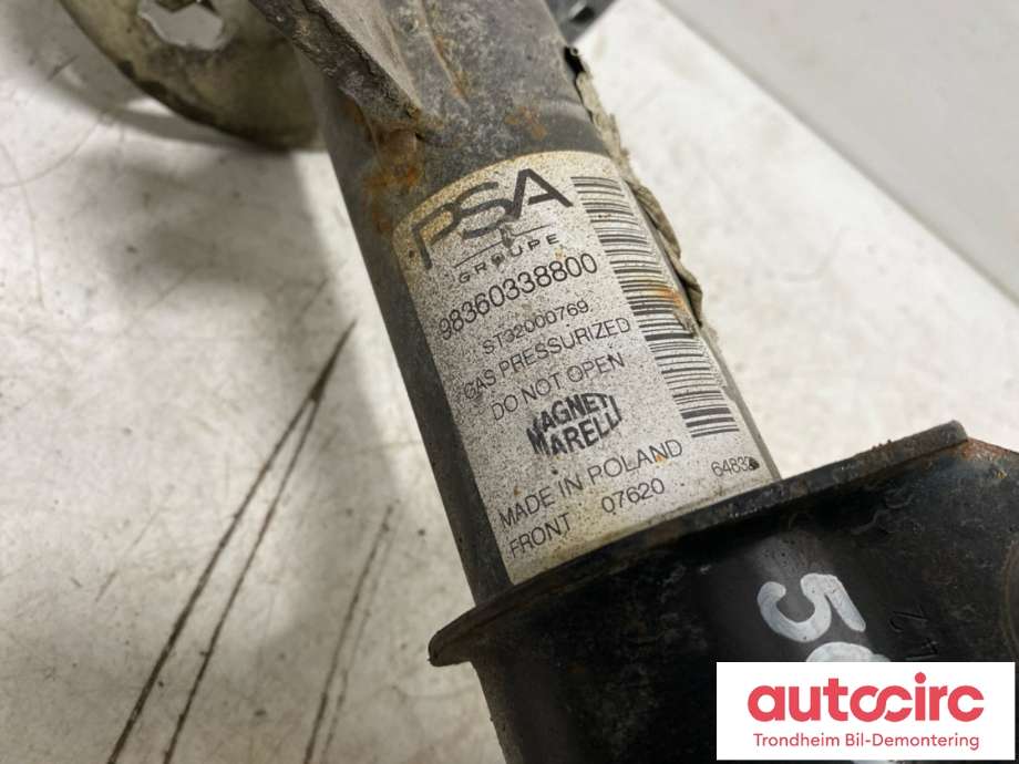 Fjærbein høyre foran til Peugeot e-208 2019-->> (..|9834850080|)